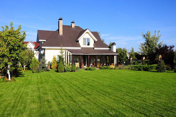 House With Mowed Lawn